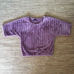 Adrienne Vittadini Lavender Faux Fur Scarf